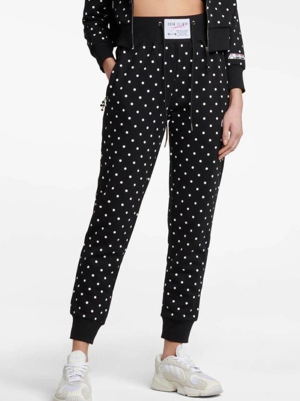 Adam Selman Sport Polka Dot High Rise Jogger Size Small Athleisure Lounge Gym